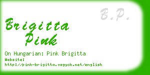 brigitta pink business card